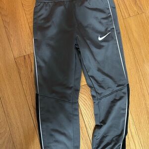 Nike Kids Charcoal Joggers with White Accents